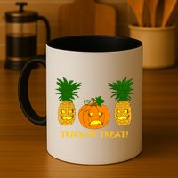 Pineapple Vs. Pumpkin Jack O Lantern Mug