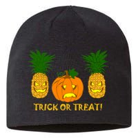 Pineapple Vs. Pumpkin Jack O Lantern Sustainable Beanie