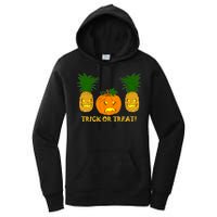 Pineapple Vs. Pumpkin Jack O Lantern Women's Pullover Hoodie