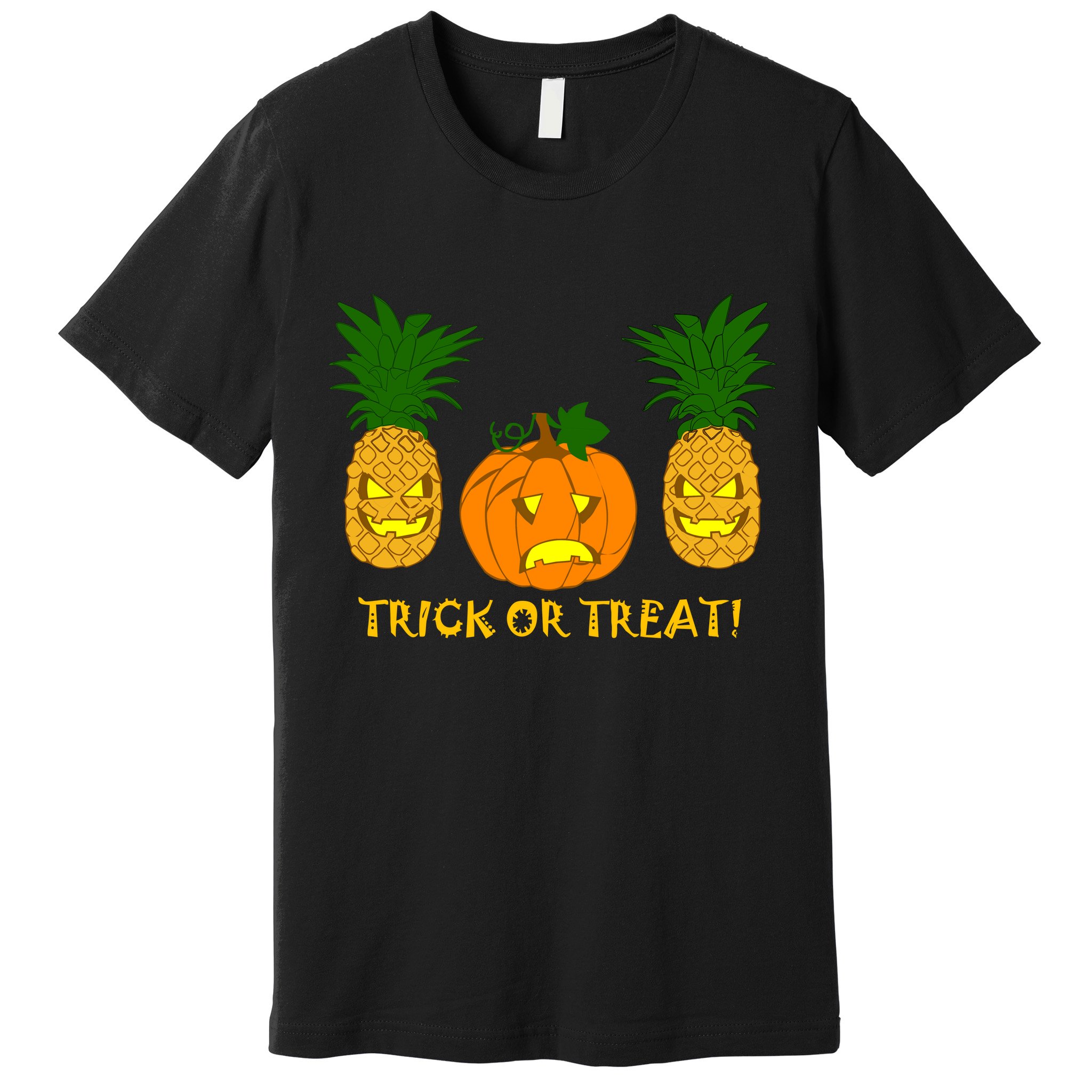 Pineapple Vs. Pumpkin Jack O Lantern Premium T-Shirt