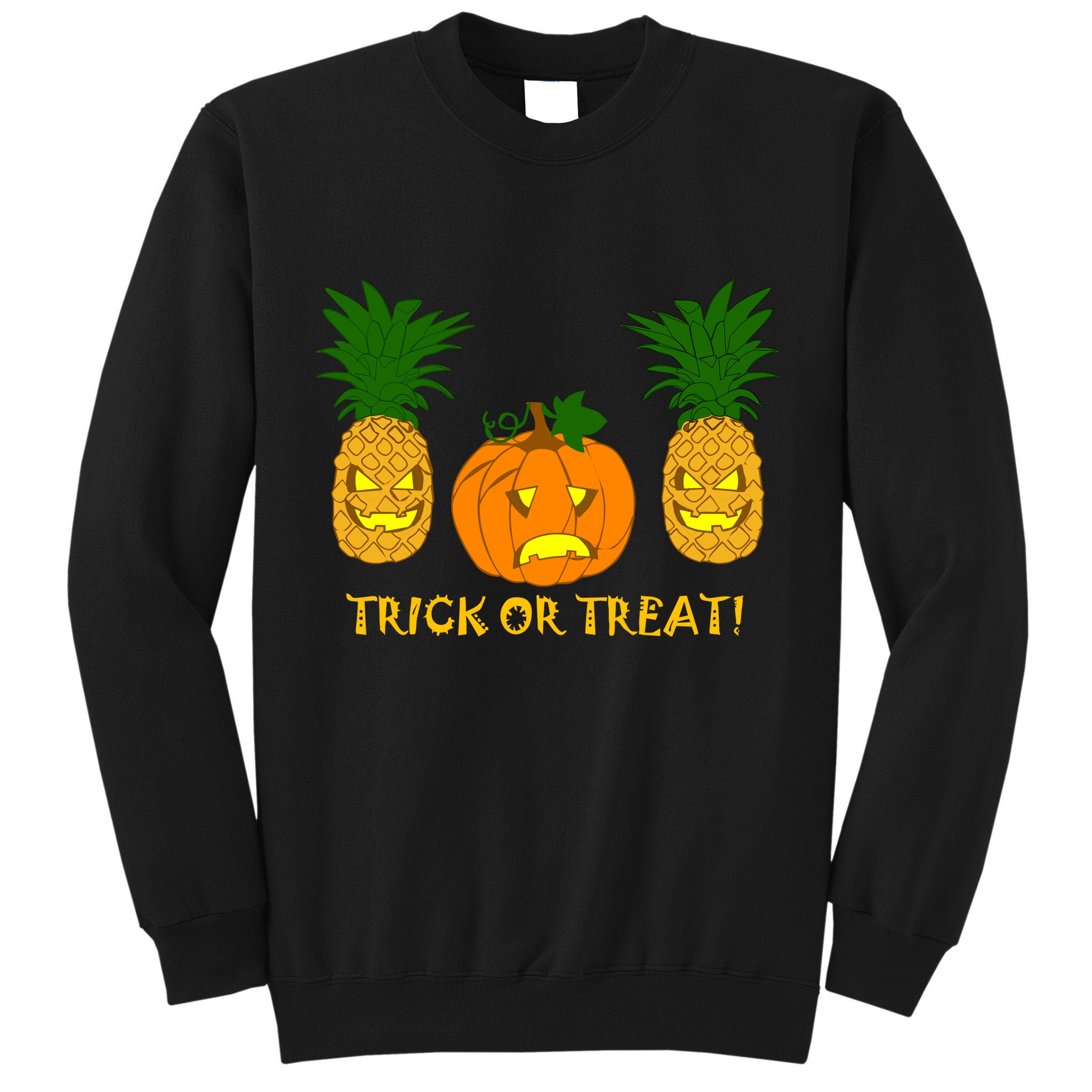 Pineapple Vs. Pumpkin Jack O Lantern Tall Sweatshirt