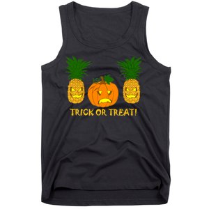 Pineapple Vs. Pumpkin Jack O Lantern Tank Top