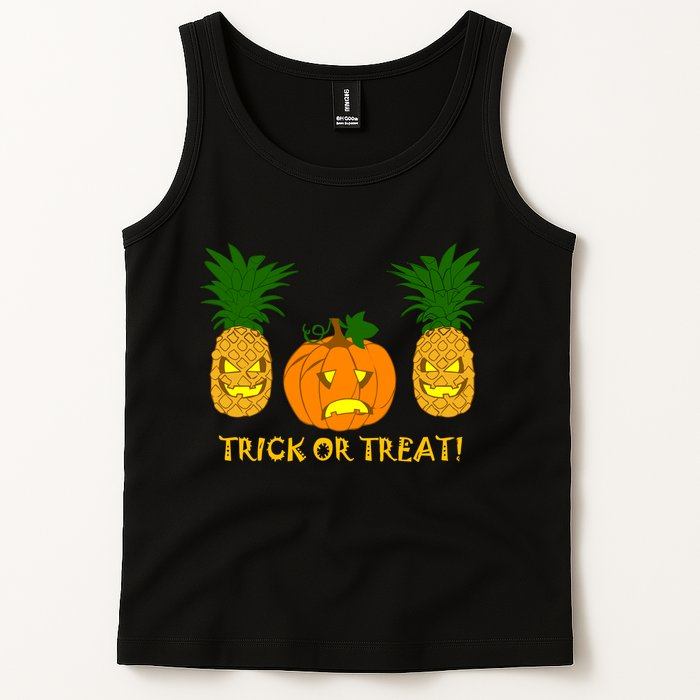 Pineapple Vs. Pumpkin Jack O Lantern Tank Top