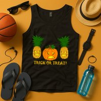 Pineapple Vs. Pumpkin Jack O Lantern Tank Top