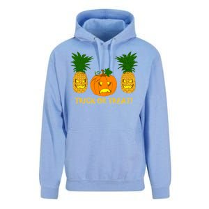 Pineapple Vs. Pumpkin Jack O Lantern Unisex Surf Hoodie