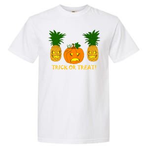 Pineapple Vs. Pumpkin Jack O Lantern Garment-Dyed Heavyweight T-Shirt