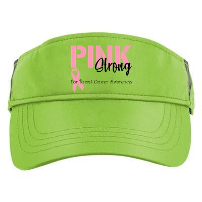 Pink And Strong Breast Cancer Awareness Adult Drive Performance Visor