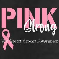 Pink And Strong Breast Cancer Awareness 7 Panel Mesh Trucker Snapback Hat
