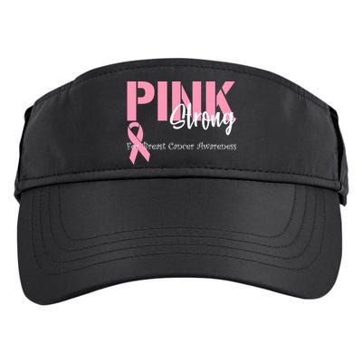 Pink And Strong Breast Cancer Awareness Adult Drive Performance Visor