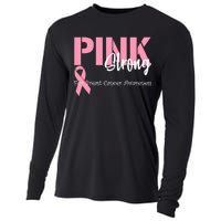 Pink And Strong Breast Cancer Awareness Cooling Performance Long Sleeve Crew