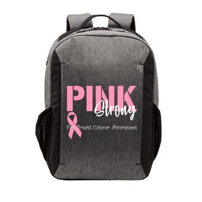 Pink And Strong Breast Cancer Awareness Vector Backpack