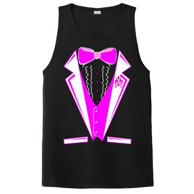 Pink Breast Cancer Tuxedo PosiCharge Competitor Tank