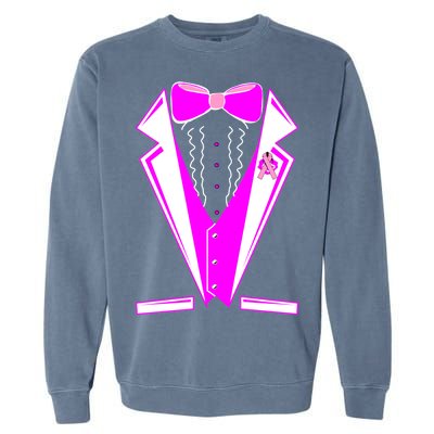 Pink Breast Cancer Tuxedo Garment-Dyed Sweatshirt