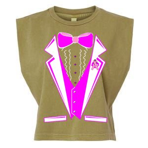 Pink Breast Cancer Tuxedo Garment-Dyed Women's Muscle Tee