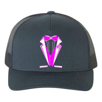 Pink Breast Cancer Tuxedo Yupoong Adult 5-Panel Trucker Hat