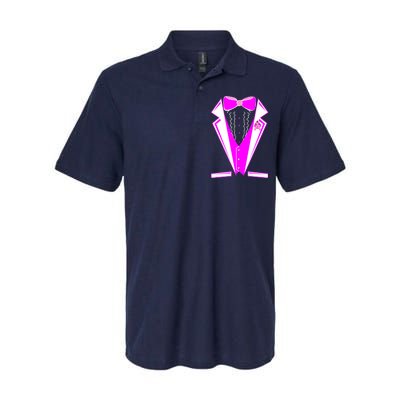 Pink Breast Cancer Tuxedo Softstyle Adult Sport Polo