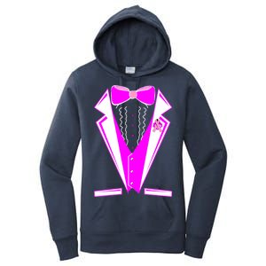 Pink Breast Cancer Tuxedo Women's Pullover Hoodie