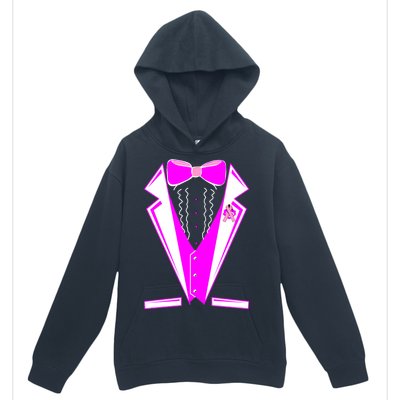 Pink Breast Cancer Tuxedo Urban Pullover Hoodie