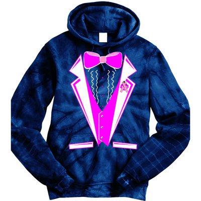 Pink Breast Cancer Tuxedo Tie Dye Hoodie