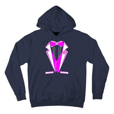 Pink Breast Cancer Tuxedo Tall Hoodie