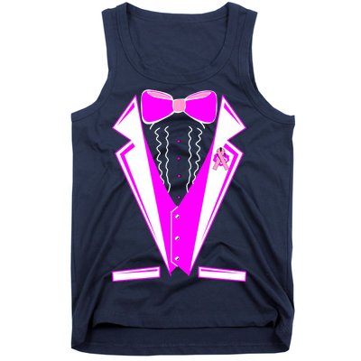 Pink Breast Cancer Tuxedo Tank Top