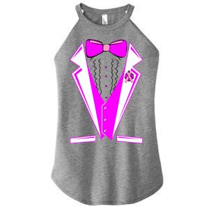 Pink Breast Cancer Tuxedo Women's Perfect Tri Rocker Tank