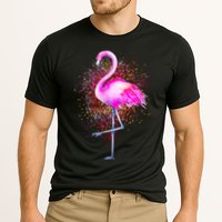 Pink Flamingo Paint Art Cooling Performance Crew T-Shirt