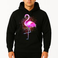 Pink Flamingo Paint Art Hoodie