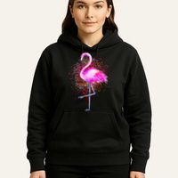Pink Flamingo Paint Art Hoodie