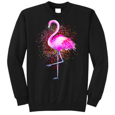 Pink Flamingo Paint Art Sweatshirt