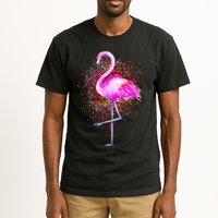 Pink Flamingo Paint Art Tall T-Shirt