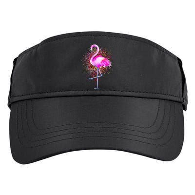 Pink Flamingo Paint Art Adult Drive Performance Visor