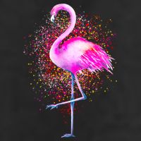 Pink Flamingo Paint Art Adult Drive Performance Visor