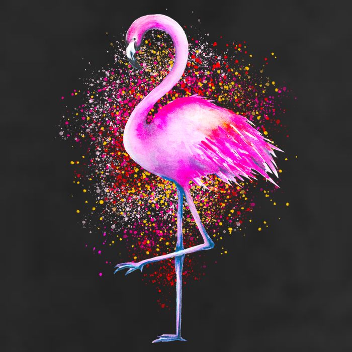 Pink Flamingo Paint Art Adult Drive Performance Visor