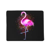 Pink Flamingo Paint Art Mousepad