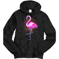 Pink Flamingo Paint Art Tie Dye Hoodie