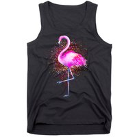 Pink Flamingo Paint Art Tank Top