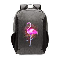 Pink Flamingo Paint Art Vector Backpack