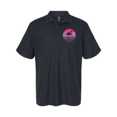 Pink Flamingo Vintage Sunset Polo