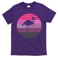 Pink Flamingo Vintage Sunset T-Shirt
