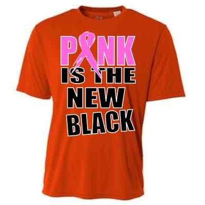 Pink Is The New Black Breast Cancer Ribbon Cooling Performance Crew T-Shirt