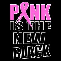 Pink Is The New Black Breast Cancer Ribbon Sustainable Bucket Hat