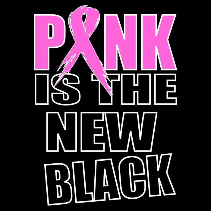 Pink Is The New Black Breast Cancer Ribbon Sustainable Bucket Hat