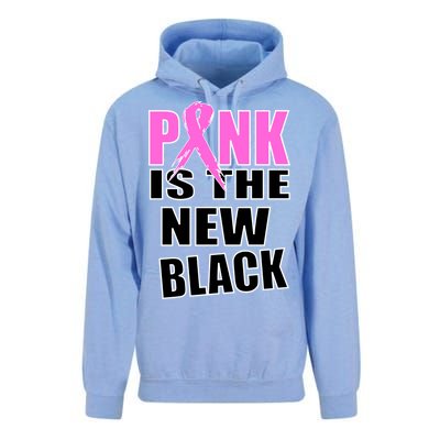 Pink Is The New Black Breast Cancer Ribbon Unisex Surf Hoodie