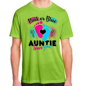 Pink Or Blue Auntie Loves You Adult ChromaSoft Performance T-Shirt