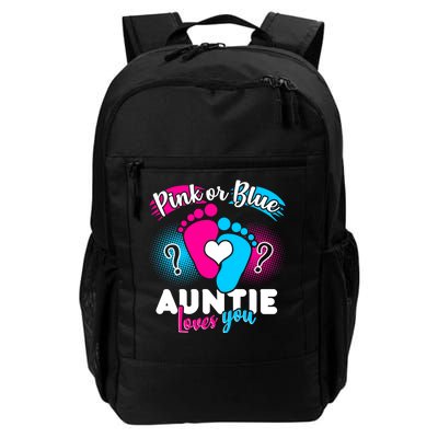 Pink Or Blue Auntie Loves You Daily Commute Backpack