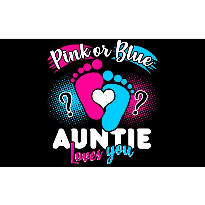 Pink Or Blue Auntie Loves You Bumper Sticker