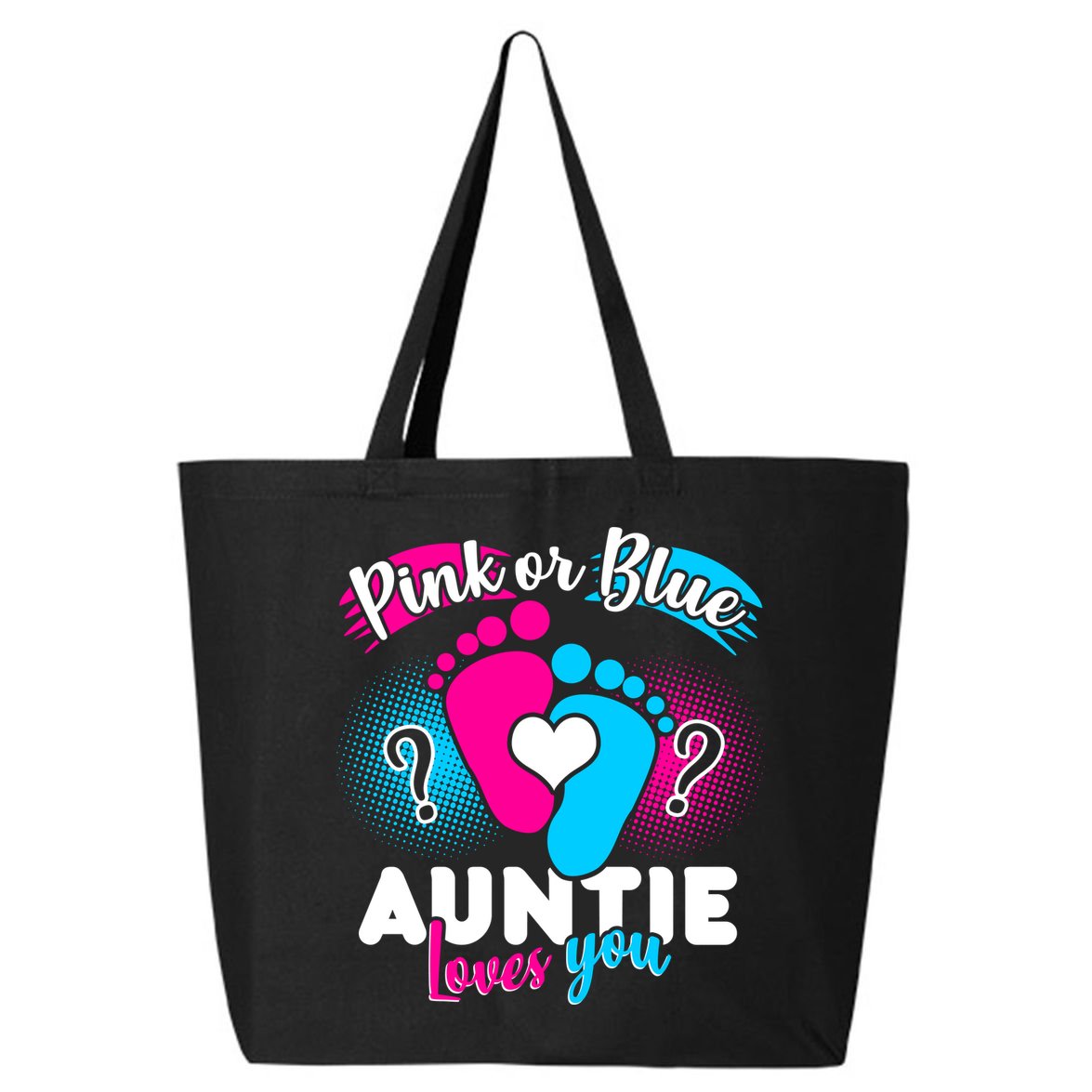 Pink Or Blue Auntie Loves You 25L Jumbo Tote