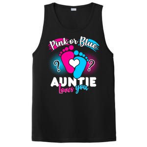 Pink Or Blue Auntie Loves You PosiCharge Competitor Tank