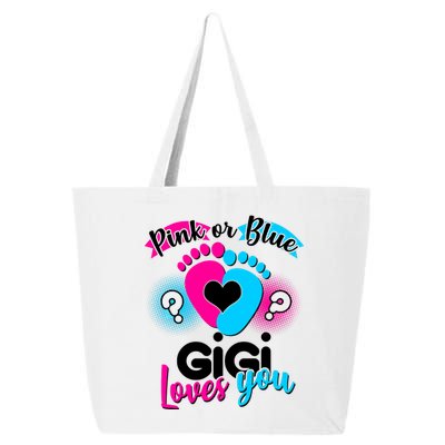 Pink Or Blue Gigi Loves You Baby Gender Reveal 25L Jumbo Tote